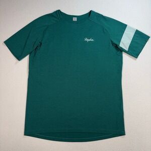 Rapha Trail Technical T-Shirt Men's M Green MTB Mountain Biking Cycling